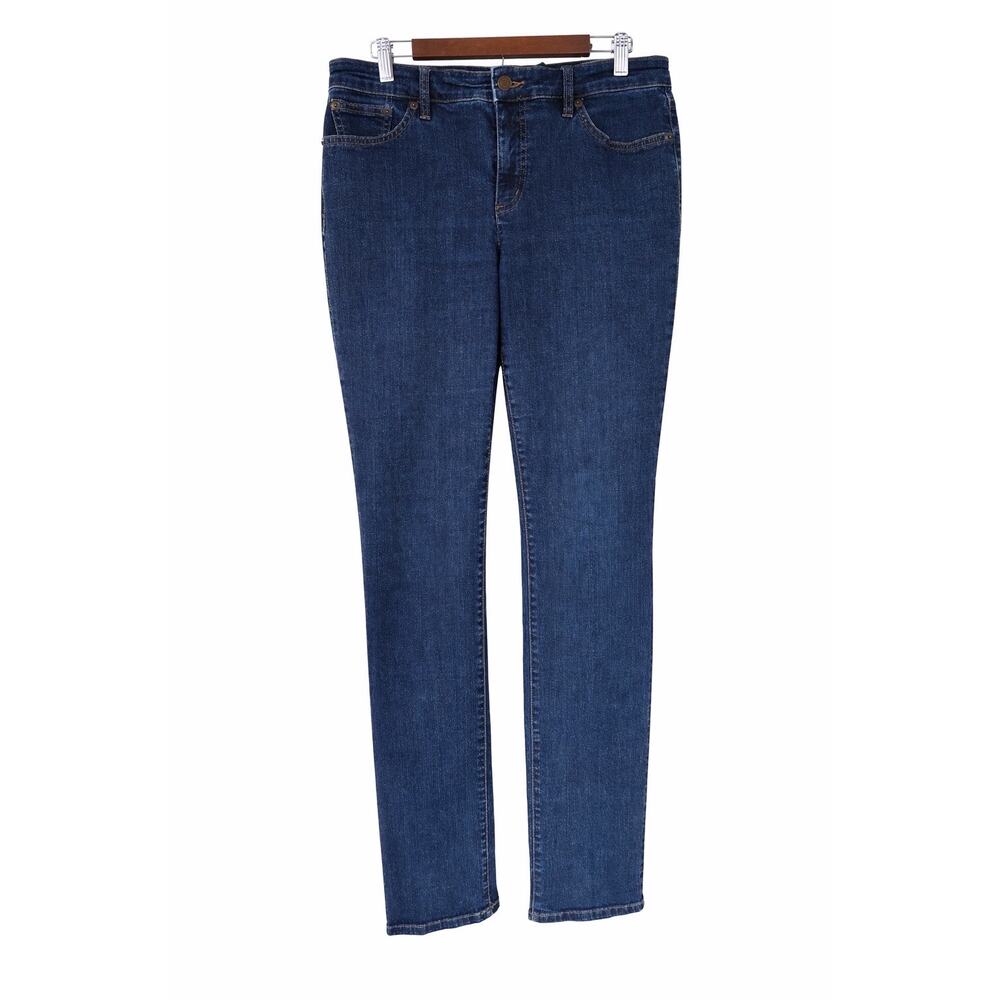 Lauren Ralph‎ Lauren Curvy Straight Pencil Leg Jeans Women 10 Dark Wash 32x30